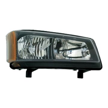 Headlight Assembly Composite Right 1st Design Smooth Bezel for Chevrolet Silverado 1500 Silverado 1500 Classic Silverado 2500 Silverado 2500 HD Silverado 2500 HD Classic Silverado 3500 Silverado 3500 Classic
