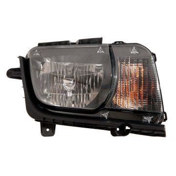 Headlight Assembly Composite Right Halogen CAPA for Chevrolet Camaro 2010-2013