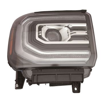 Headlight Assembly Composite Right LED CAPA for GMC Sierra 1500 2016-2018