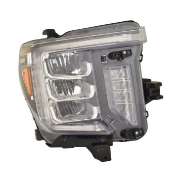 Headlight Assembly Composite Right w/LED Signal Lamp CAPA for GMC Sierra 2500 HD Sierra 3500 HD