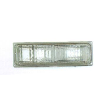 Parking Light Assembly Left w/Silver Trim w/Quad Sealed Beam Headlamps for Chevrolet C1500 C2500 C3500 K1500 K2500 K3500 GMC C1500 C2500 C3500 K1500 K2500 K3500