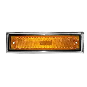 Side Marker Light Assembly Front Right w/Chrome Trim for Chevrolet Blazer C10 Suburban C20 C30 K10 K20 K30 K5 R10 GMC C1500 Suburban C2500 C3500 Jimmy K1500 K2500 K3500 R1500 R2500