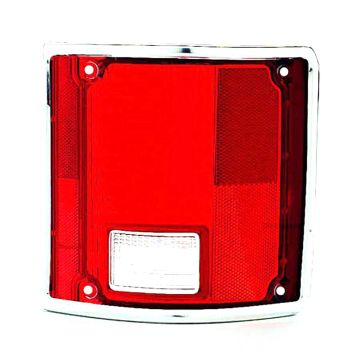 Tail Light Lens Left w/Chrome Bezel for Chevrolet Blazer C10 Suburban C20 C30 K10 K20 K30 K5 R10 GMC C15 Suburban C15/C1500 C1500 C25 C25/C2500 C2500 C35 C35/C3500 C3500