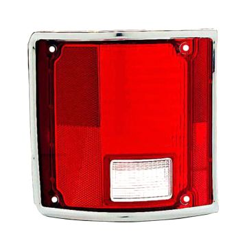Tail Light Lens Right w/Chrome Bezel for Chevrolet Blazer C10 Suburban C20 C30 K10 K20 K30 K5 R10 GMC C15 Suburban C15/C1500 C1500 C25 C25/C2500 C2500 C35 C35/C3500 C3500