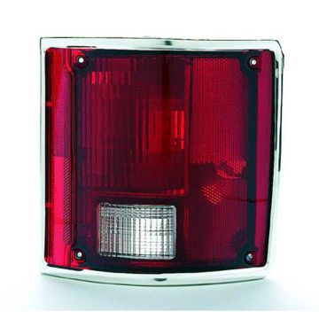 Tail Light Assembly Left w/Chrome Trim for Chevrolet Blazer C10 Suburban C1500 C20 C2500 C30 C3500 K10 K1500 GMC C15 Suburban C1500 C25 C2500 C35 C3500 Jimmy K15 K1500