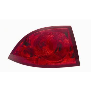 Tail Light Housing Left Outer Lamp Includes Lens CAPA for Buick Lucerne 2006-2011