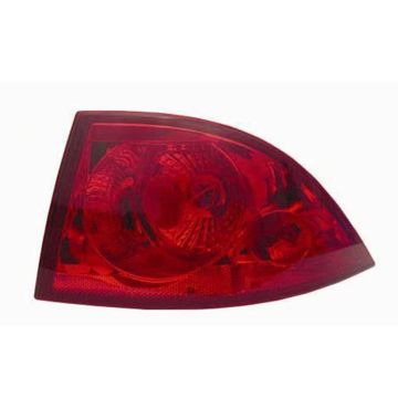 Tail Light Housing Right Outer Lamp Includes Lens CAPA for Buick Lucerne 2006-2011