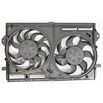 Engine Cooling Fan Assembly Motor/Blade/Shroud Dual Fan Assy for Buick Envision 2016-2020