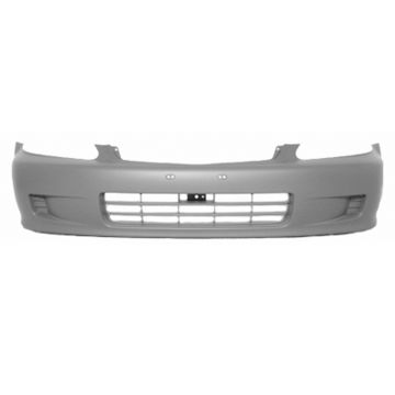 Bumper Cover Front Primed Canada/Japan/USA Built CAPA for Honda Civic Hatchback Coupe Sedan 1999-2000
