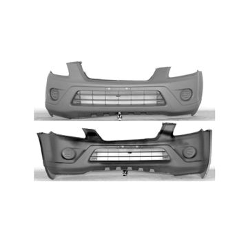 Bumper Cover Front w/o Fog Lamps Textured Japan Built for Honda CR-V LX EX 2005-2006