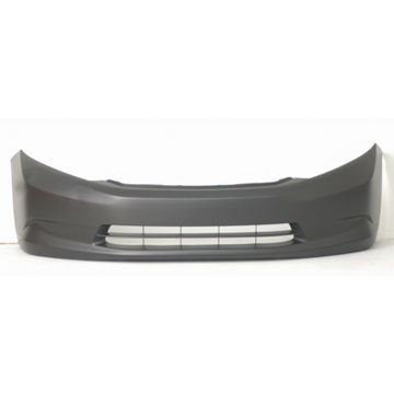 Bumper Cover Front w/o Fog Lamps Primed CAPA for Honda Civic Sedan LX DX HF 2012