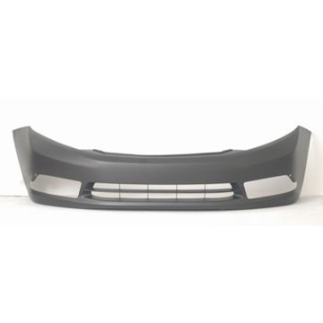 Bumper Cover Front w/Fog Lamps Primed for Honda Civic Sedan EX EX-L Si 2012