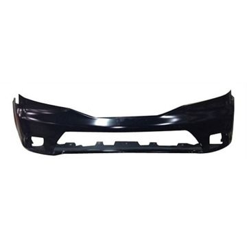 Bumper Cover Front w/o Park Assist w/o Headlamp Washer Holes Primed CAPA for Honda Pilot LX EX EX-L 2012-2015