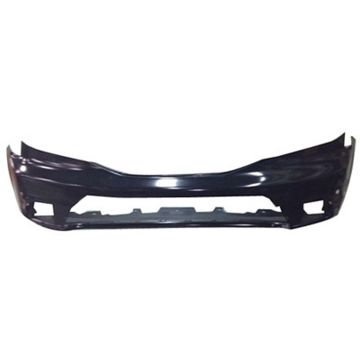 Bumper Cover Front w/Park Assist w/o Headlamp Washer Holes Primed CAPA for Honda Pilot Touring 2012-2015