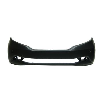 Bumper Cover Front w/Parking Sensor Primed CAPA for Honda Odyssey Touring Elite Touring 2011-2017