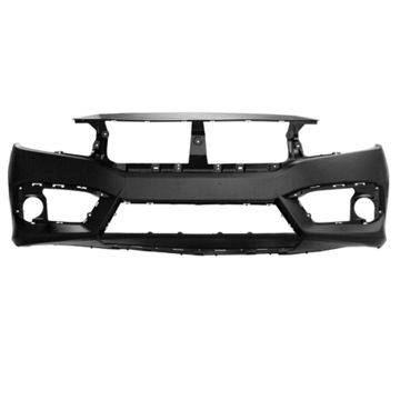 Bumper Cover Front Primed CAPA for Honda Civic Sedan Coupe Hatchback 2016-2018