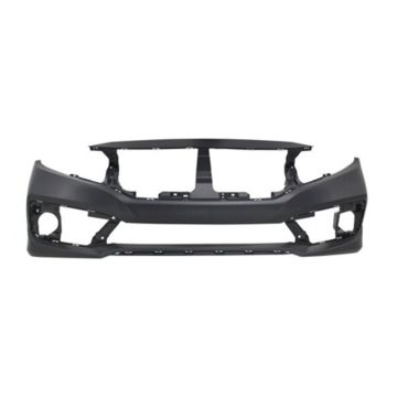 Bumper Cover Front Primed North America Built for Honda Civic Sedan Coupe LX Sport Plus Sport EX EX-L Touring DX Si 2019-2021