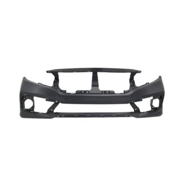 Bumper Cover Front Primed North America Built CAPA for Honda Civic Sedan Coupe LX Sport Plus Sport EX EX-L Touring DX Si 2019-2021