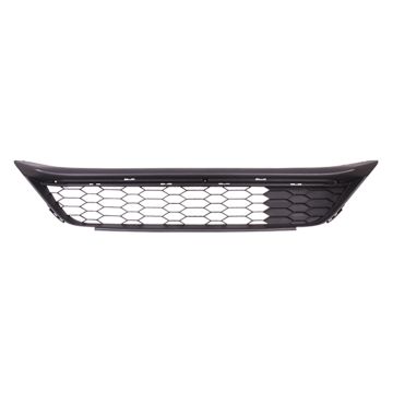 Bumper Cover Grille Front w/o Collision Warning CAPA for Honda Accord Sedan 2016-2017