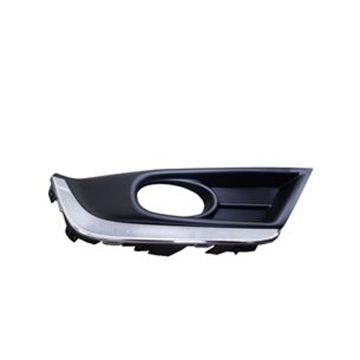 Bumper Insert Front Right Fog Lamp Bezel w/Fog Lamps Chrome Trim for Honda CR-V 2017-2019