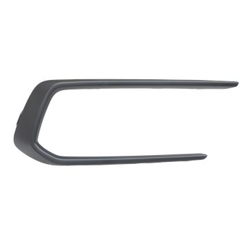 Bumper Cover Molding Front Right Side Garnish Matte Black for Honda Passport 2019-2021