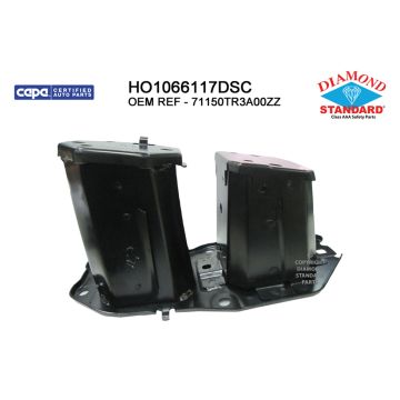 Bumper Bracket Front Left CAPA for Honda Civic Hybrid-L Hybrid 2013-2015