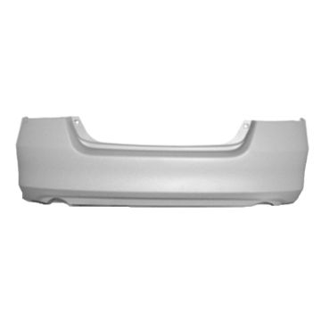 Bumper Cover Rear Single/Dual Exhaust w/Cover Plate Option Primed CAPA for Honda Accord Hybrid LX EX Value Package LX Special Edition Special Edition EX-L LX SE 2006-2007
