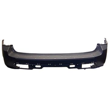 Bumper Cover Rear w/o Parking Sensor Primed CAPA for Honda Pilot LX EX EX-L 2009-2011