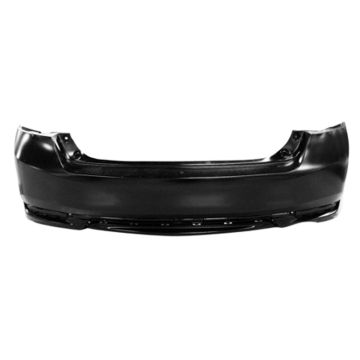 Bumper Cover Rear Single Exhaust w/o Park Assist Primed for Honda Accord Sedan LX EX EX-L 2016-2017