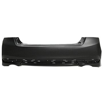 Bumper Cover Rear Dual Exhaust w/o Park Assist Primed for Honda Accord Sedan EX-L 2016-2017
