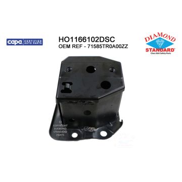 Bumper Bracket Rear Left CAPA for Honda Civic Sedan Coupe 2012-2015