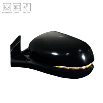 Door Mirror Assembly Left Power Heated w/Signal Lamps w/o Camera for Honda Pilot 2016-2017