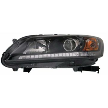 Headlight Assembly Composite Left Halogen for Honda Accord Sedan LX Sport EX EX-L 2013-2015