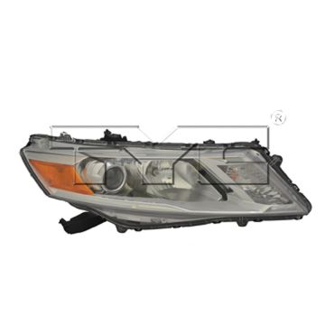 Headlight Assembly Composite Left Halogen CAPA for Honda Crosstour 2013-2015