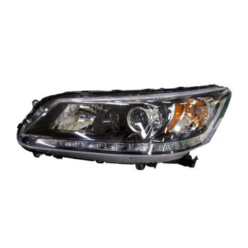Headlight Assembly Composite Left Halogen w/LED DRL CAPA for Honda Accord Sedan EX-L Touring 2013-2015