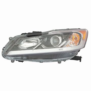 Headlight Assembly Composite Left Halogen w/o DRL for Honda Accord Sedan LX 2016-2017