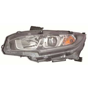 Headlight Assembly Composite Left Halogen CAPA for Honda Civic Sedan Coupe Hatchback 2016-2020