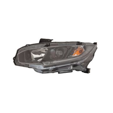 Headlight Assembly Composite Left Halogen for Honda Civic Sedan Coupe 2019-2021