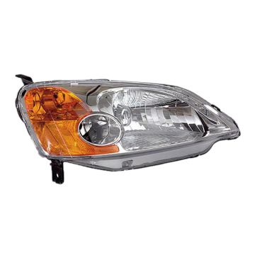 Headlight Assembly Composite Right w/o Bulbs or Sockets Includes Side Marker/Park/Signal Lamps for Honda Civic 2001-2003