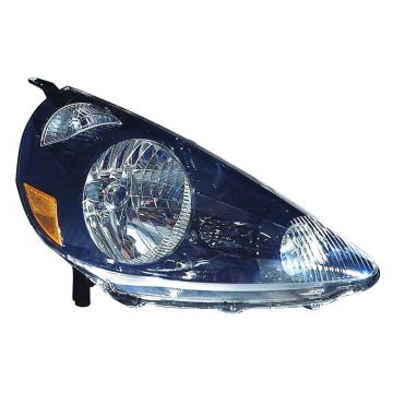 Headlight Assembly Composite Right Night Hawk Black Code B92P CAPA for Honda Fit 2007-2008