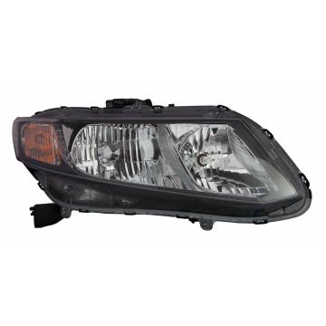 Headlight Assembly Composite Right CAPA for Honda Civic Hybrid-L Hybrid 2013-2015