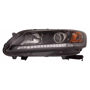 Headlight Assembly Composite Right Halogen CAPA for Honda Accord Sedan LX Sport EX EX-L 2013-2015