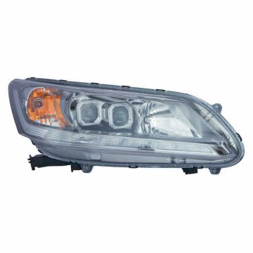 Headlight Assembly Composite Right LED CAPA for Honda Accord Sedan 2013-2015