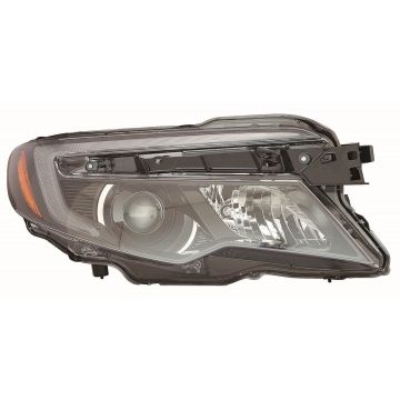 Headlight Assembly Composite Right w/o LED Daytime Running Lamps Halogen CAPA for Honda Pilot Ridgeline