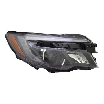 Headlight Assembly Composite Right Halogen w/o Auto Dimming w/Auto On/Off w/LED Daytime Running Lamps CAPA for Honda Pilot Ridgeline