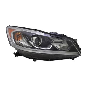 Headlight Assembly Composite Right Halogen w/DRL CAPA for Honda Accord Sedan Sport EX EX-L Sport Special Edition SE 2016-2017