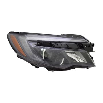 Headlight Assembly Composite Right LED w/Halogen High Beam w/Auto Dimming CAPA for Honda Passport Pilot Ridgeline