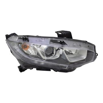 Headlight Assembly Composite Right Halogen for Honda Civic Sedan Coupe Hatchback 2016-2020