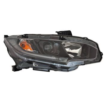 Headlight Assembly Composite Right Halogen CAPA for Honda Civic Sedan Coupe 2019-2021