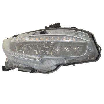 Headlight Assembly Composite Right LED CAPA for Honda Civic 2020-2021
